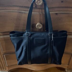 Beautiful Large Coach Black Tote Bag